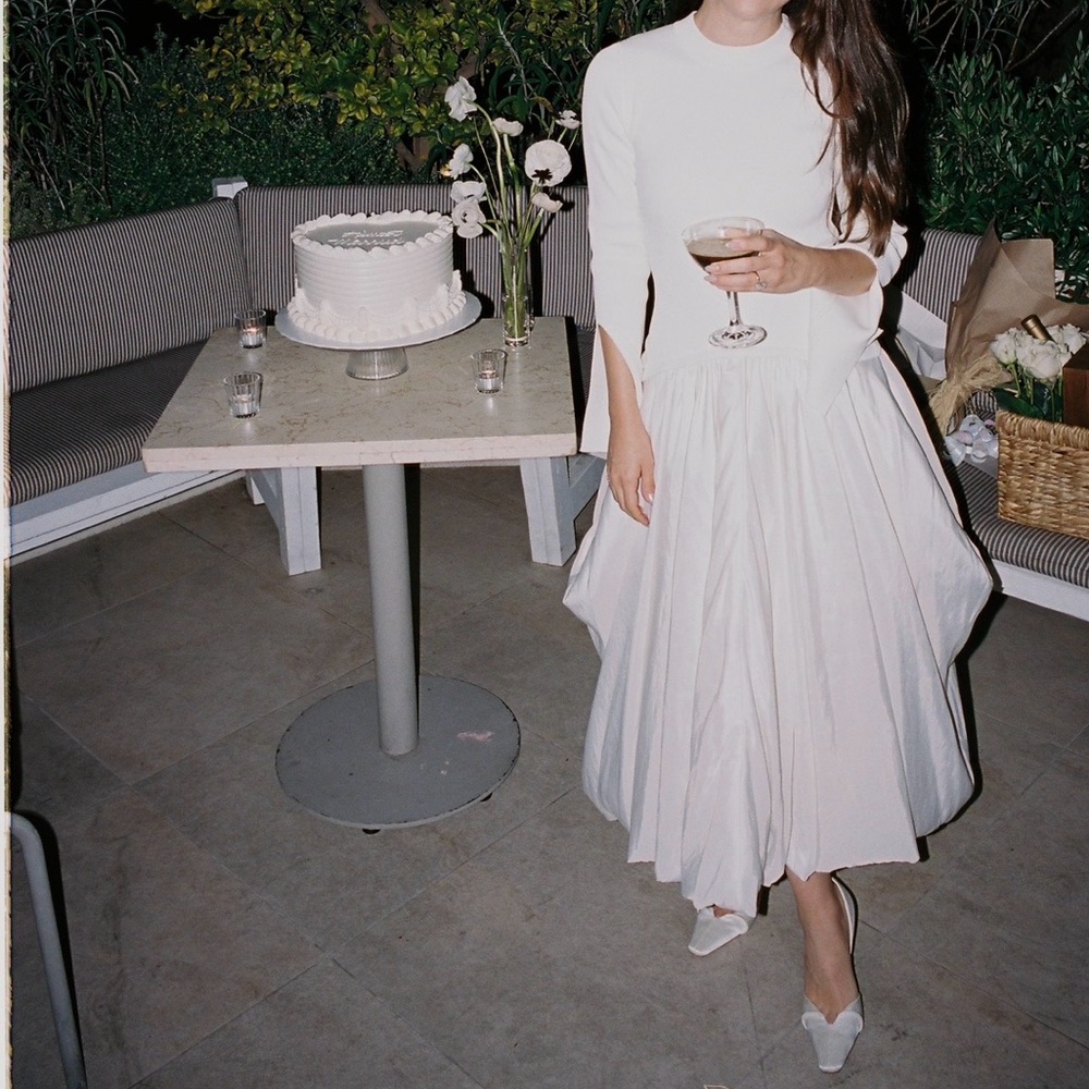 Simkhai Kenlie Ivory Midi Dress - Picture 3 of 6